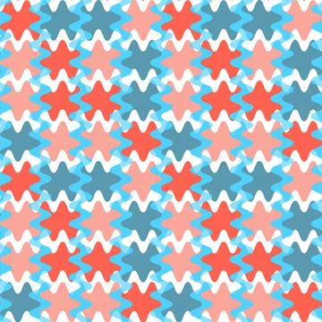 A seamless pattern on a square background is a patchwork mat made of differen Illustrazione stock