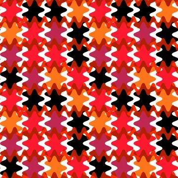 A seamless pattern on a square background is a patchwork mat made of differen イラスト素材