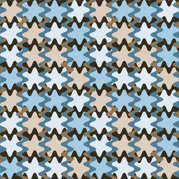 A seamless pattern on a square background is a patchwork mat made of differen Stockillustratie