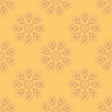 A seamless pattern on a square background is snowflakes. Design element Stock Illustration