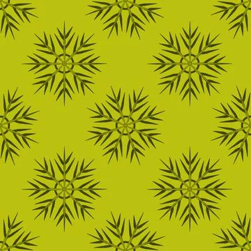 A seamless pattern on a square background is snowflakes. Design element Stock Illustration