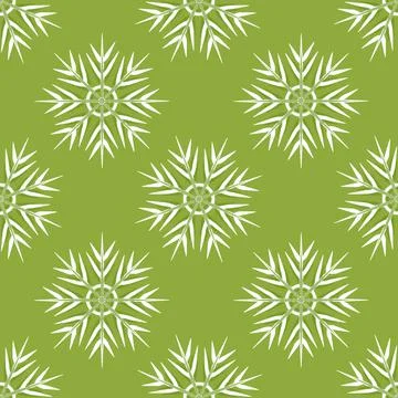 A seamless pattern on a square background is snowflakes. Design element Stock-Illustration