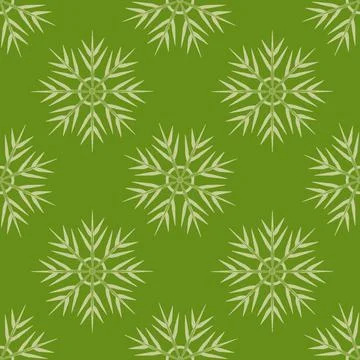 A seamless pattern on a square background is snowflakes. Design element Stock Illustration