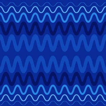 Seamless pattern on a square background - waves and zigzags. Design element Stock Illustration