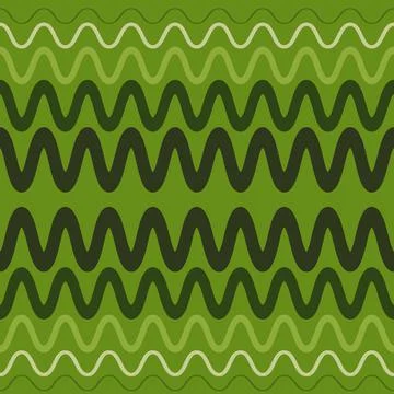 Seamless pattern on a square background - waves and zigzags. Design element Illustrazione stock