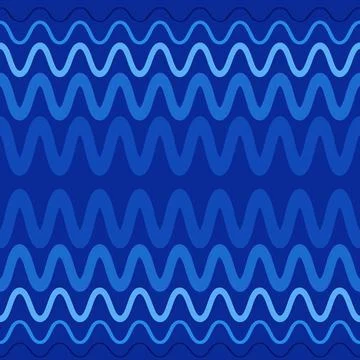 Seamless pattern on a square background - waves and zigzags. Design element 스톡 일러스트