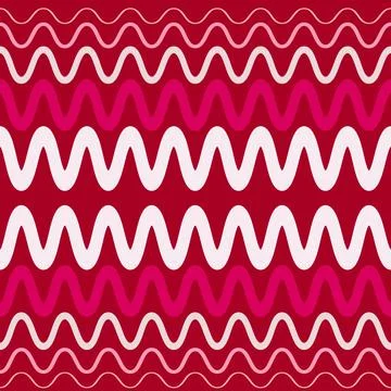 Seamless pattern on a square background - waves and zigzags. Design element Stock Illustration