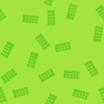 Seamless pattern square ice cube tray color icon vector Stock Illustration