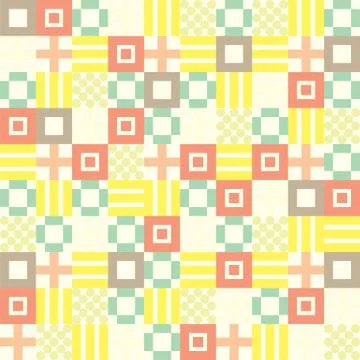 Seamless pattern square イラスト素材