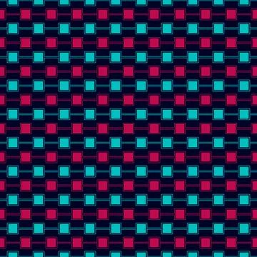 Seamless Pattern of Square, Vector Seamless Geometry Pattern for Postcards, w Stock Illustration