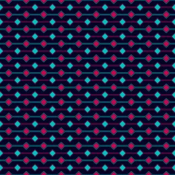 Seamless Pattern of Square, Vector Seamless Geometry Pattern for Postcards, w Stock Illustration