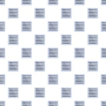 Seamless pattern with square ventilation grilles on white Stock Illustration