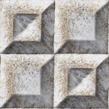 Seamless pattern with squared ornament from stone Stock Photos