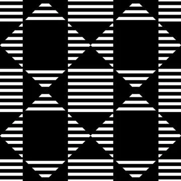 Seamless pattern with squares and lines Stock Illustration