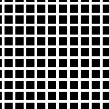 Seamless pattern with squares on black background Stock Illustration