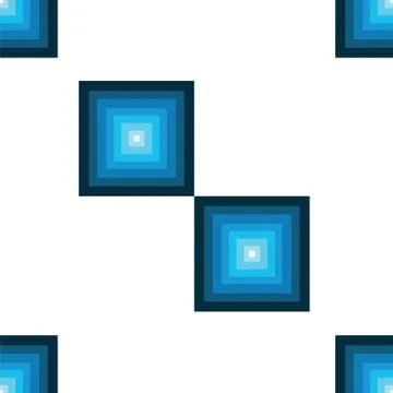 Seamless pattern with squares in blue and turquoise colors vector Stock Illustration