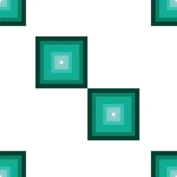 Seamless pattern with squares in green and turquoise colors vector Stock Illustration