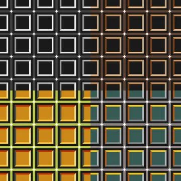 Seamless pattern of squares Stock Illustration