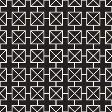 Seamless Pattern Squares. Vector Abstract Background. Stylish Geometric Lin.. Stock Illustration
