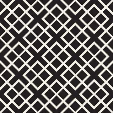 Seamless Pattern Squares. Vector Abstract Background. Stylish Geometric Lin.. Stock Illustration