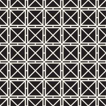 Seamless Pattern Squares. Vector Abstract Background. Stylish Geometric Lin.. Stock Illustration