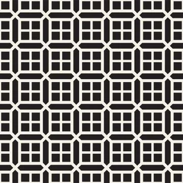 Seamless Pattern With Squares. Vector Abstract Background. Stylish Geometri.. Stock Illustration