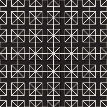 Seamless Pattern Squares. Vector Abstract Background. Stylish Geometric Lin.. Stock Illustration