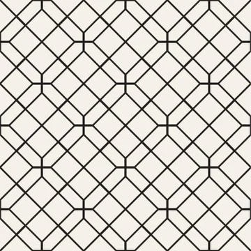 Seamless Pattern With Squares. Vector Stylish Geometric Linear Structure 스톡 일러스트