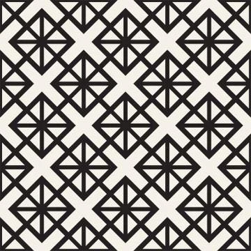 Seamless Pattern With Squares. Vector Stylish Geometric Linear Structure Illustrazione stock