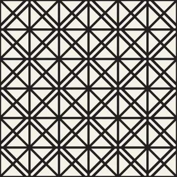 Seamless Pattern With Squares. Vector Stylish Geometric Linear Structure 스톡 일러스트