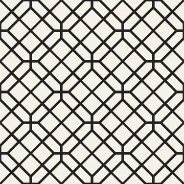 Seamless Pattern With Squares. Vector Stylish Geometric Linear Structure 스톡 일러스트