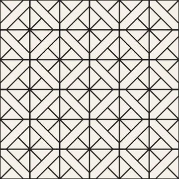 Seamless Pattern With Squares. Vector Stylish Geometric Linear Structure 스톡 일러스트