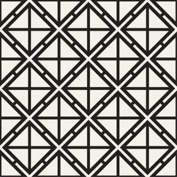 Seamless Pattern With Squares. Vector Stylish Geometric Linear Structure Illustrazione stock