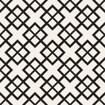 Seamless Pattern With Squares. Vector Stylish Geometric Linear Structure 스톡 일러스트