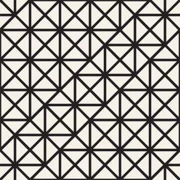 Seamless Pattern With Squares. Vector Stylish Geometric Linear Structure 스톡 일러스트