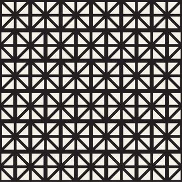 Seamless Pattern With Squares. Vector Stylish Geometric Linear Structure 스톡 일러스트