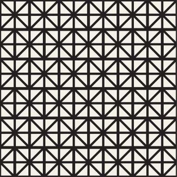 Seamless Pattern With Squares. Vector Stylish Geometric Linear Structure 스톡 일러스트