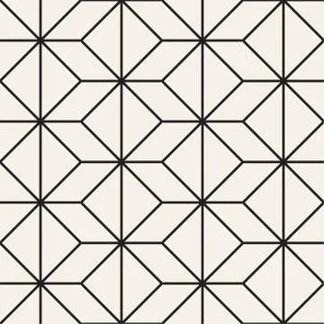 Seamless Pattern With Squares. Vector Stylish Geometric Linear Structure 스톡 일러스트