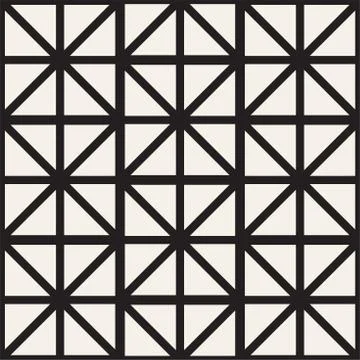 Seamless Pattern With Squares. Vector Stylish Geometric Linear Structure 스톡 일러스트