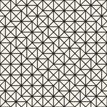 Seamless Pattern With Squares. Vector Stylish Geometric Linear Structure 스톡 일러스트