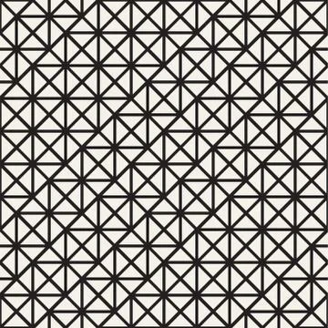 Seamless Pattern With Squares. Vector Stylish Geometric Linear Structure 스톡 일러스트
