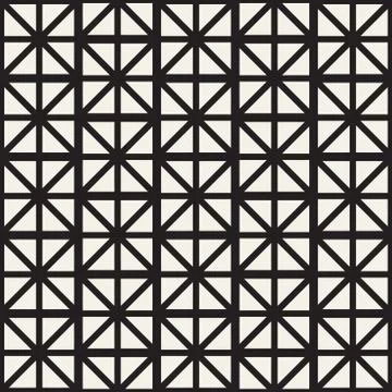 Seamless Pattern With Squares. Vector Stylish Geometric Linear Structure 스톡 일러스트
