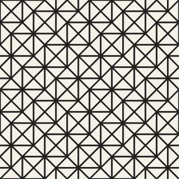 Seamless Pattern With Squares. Vector Stylish Geometric Linear Structure 스톡 일러스트