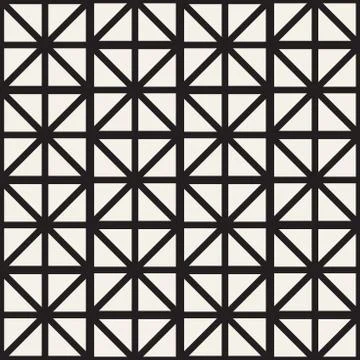 Seamless Pattern With Squares. Vector Stylish Geometric Linear Structure 스톡 일러스트