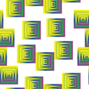 Seamless pattern with squares in yellow and purple colors vector Stock Illustration