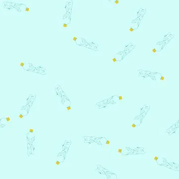 Seamless pattern squashed crumpled plastic bottle cartoon vector 库存插图
