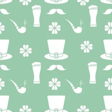 Seamless pattern. St. Patrick's Day. Irish vector Stockillustratie