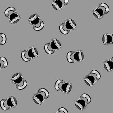 Seamless pattern stability cervical neck collar cartoon vector Stock Illustration