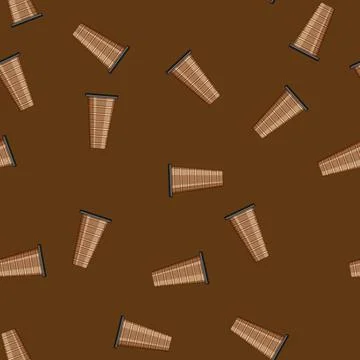 Seamless pattern stack industrial chimney cartoon vector Stock Illustration