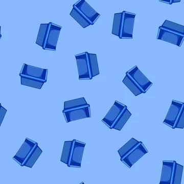 Seamless pattern stack plastic crate cartoon vector Stockillustratie